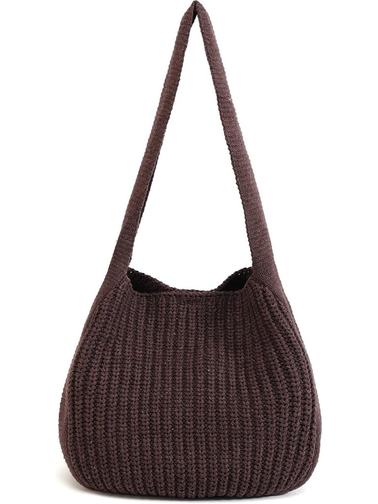 Women's Crochet Tote Bag Knit Shoulder Bag,Aesthetic Bag,Cute Eco-Friendly Tote